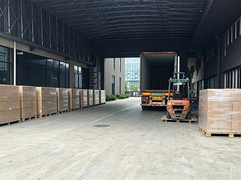 Packaging orders loaded for shipment
